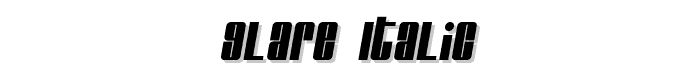 Glare Italic font